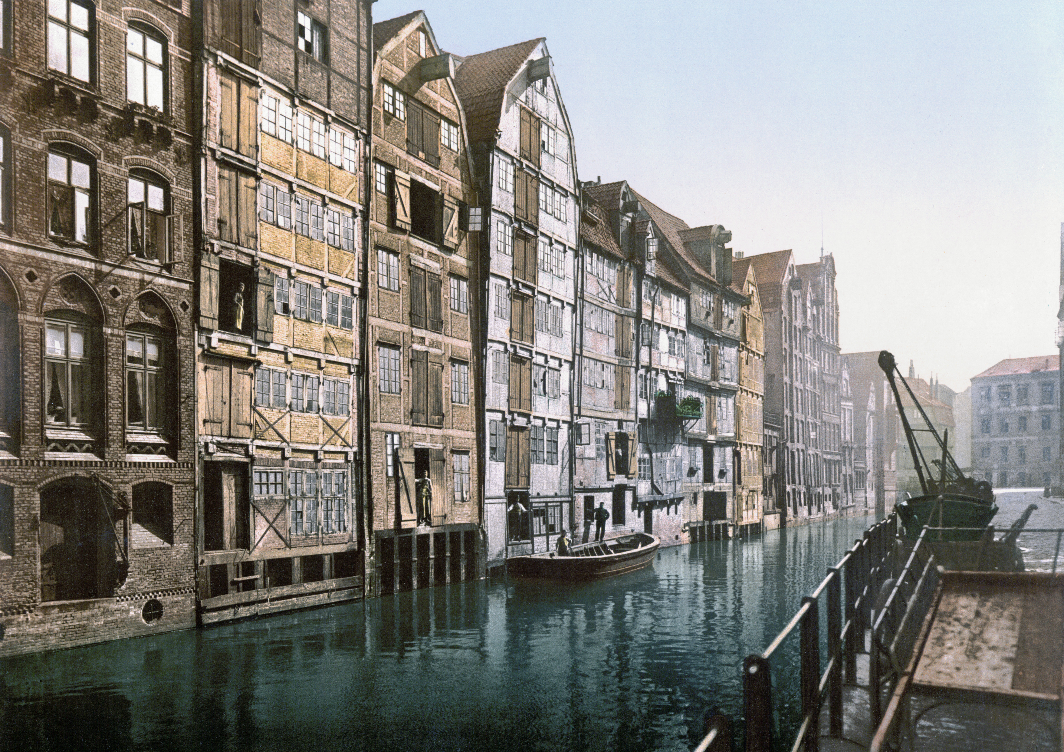 Speicherstadt presso l'Holländischer Brook, intorno al 1890