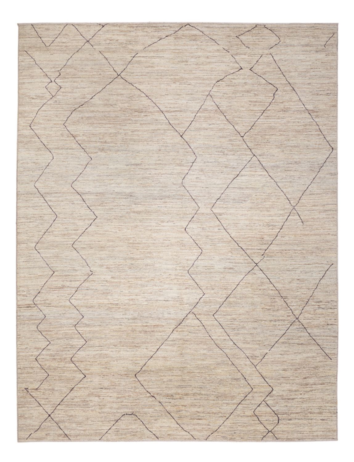 Berber 362 × 276 cm — beige, abstrakt