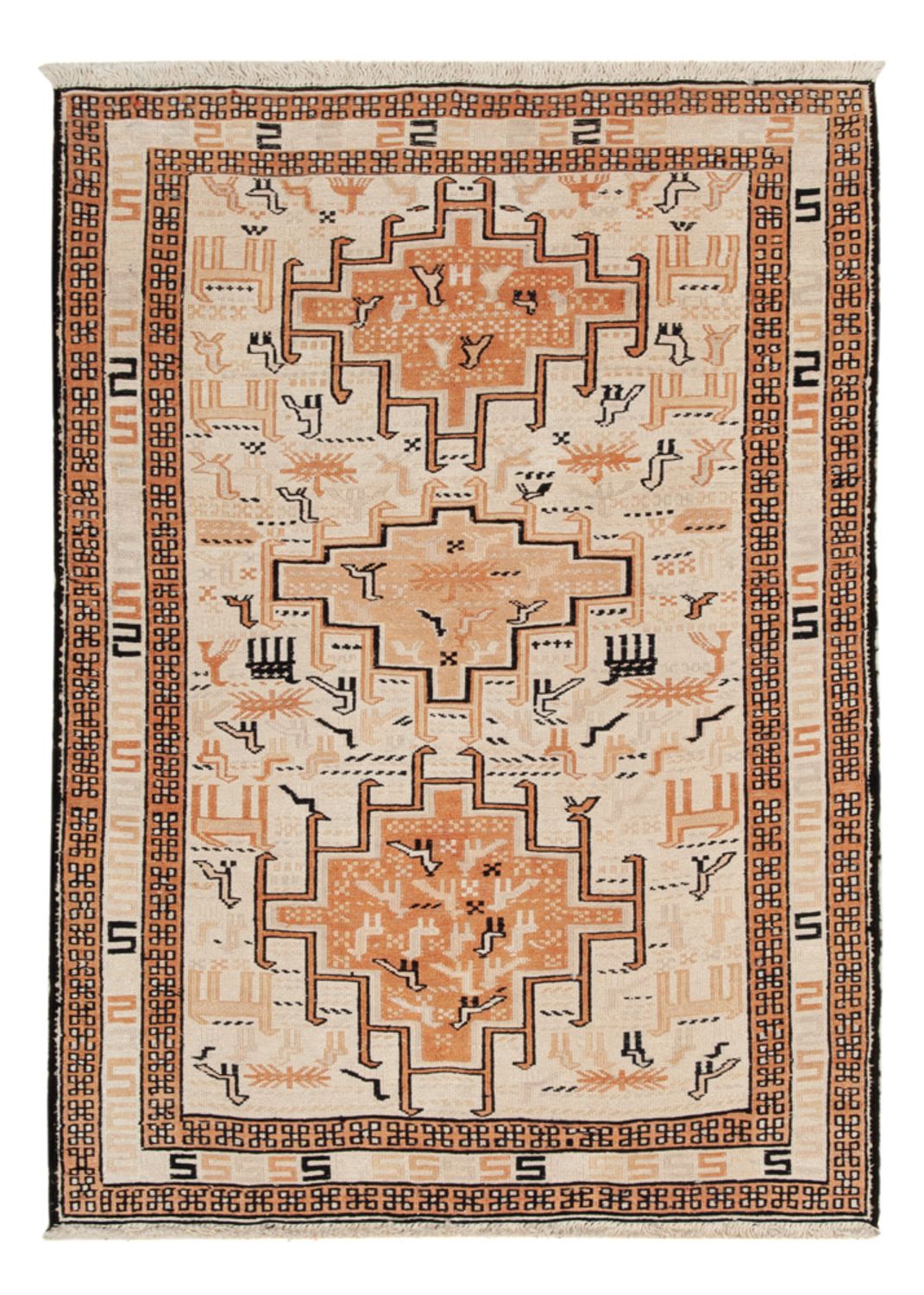 Kelim Seide 100 × 71 cm