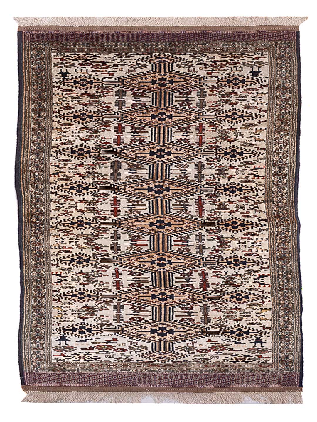 Kilim di seta-Teppich